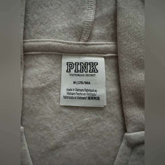 Victoria's Secret PINK Women's Tan and Brown Hoodie - Picture 4 of 6
